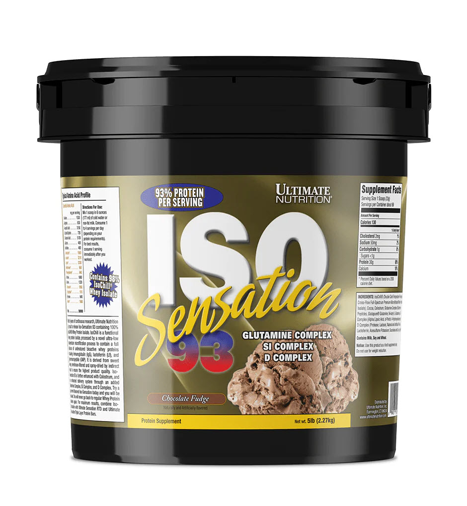 ULTIMATE Nutrition ISO Sensation 93 100% Whey isolate - 5 Lbs