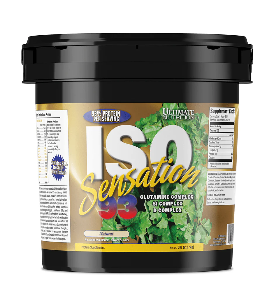 ULTIMATE Nutrition ISO Sensation 93 100% Whey isolate - 5 Lbs