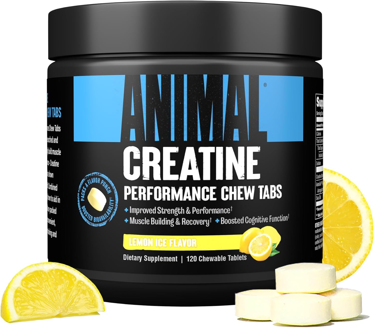 Animal Creatine Chews Tablets - 120 Chewable Tablets