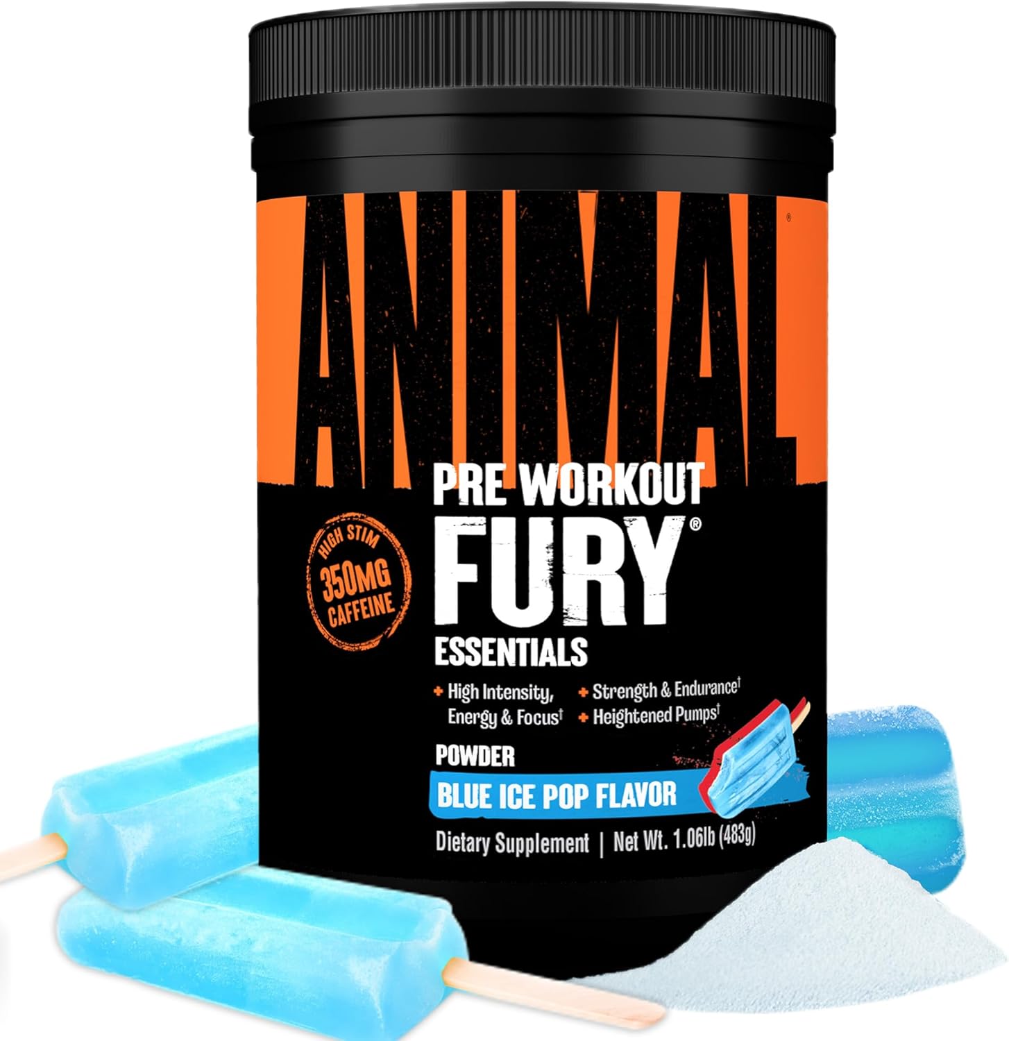 Animal Fury Pre Workout Powder - 483g | 30 Serving