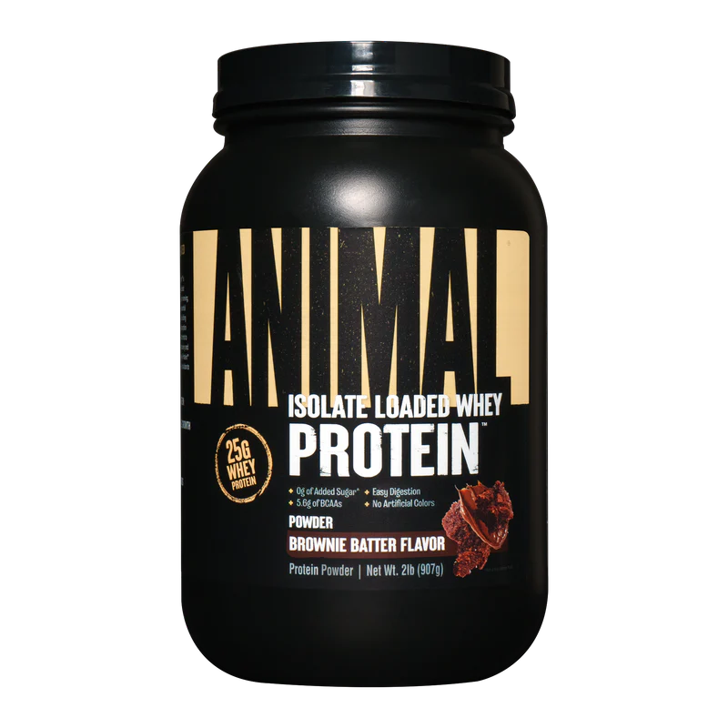 Animal Whey Isolate Loaded Protein Powder - 2 lbs