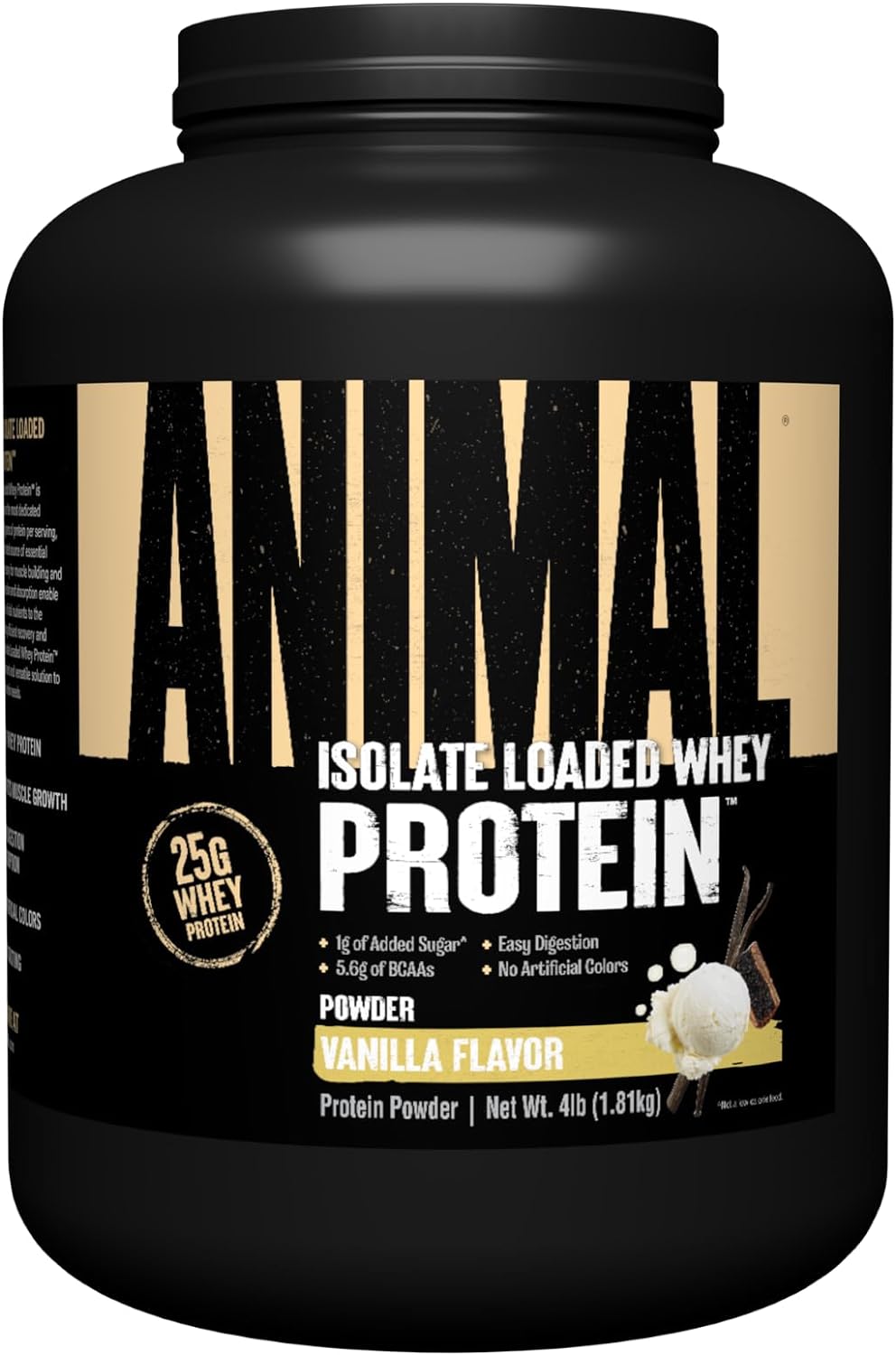 Animal Whey Isolate Loaded Protein Powder - 4 lbs