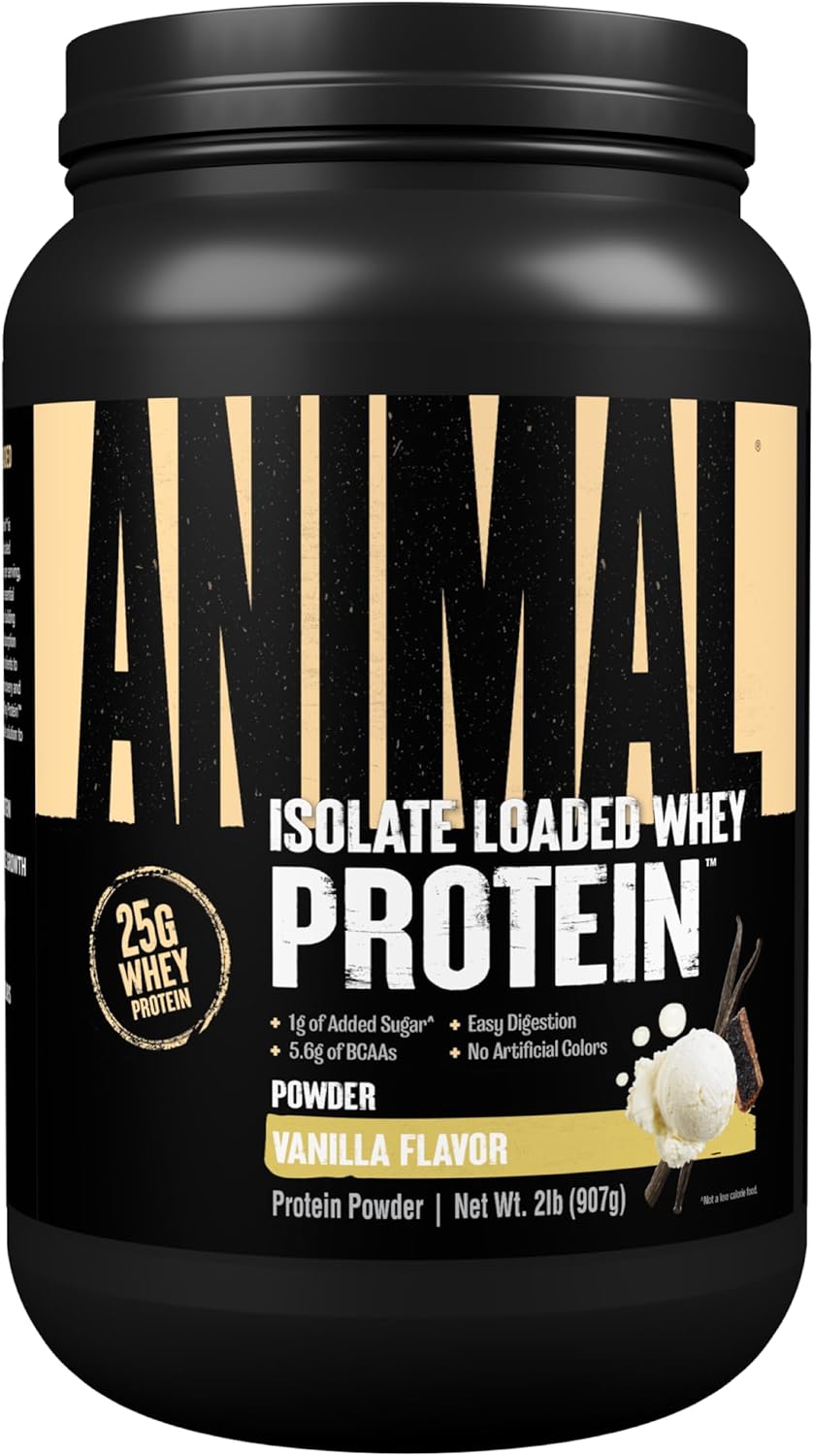 Animal Whey Isolate Loaded Protein Powder - 2 lbs