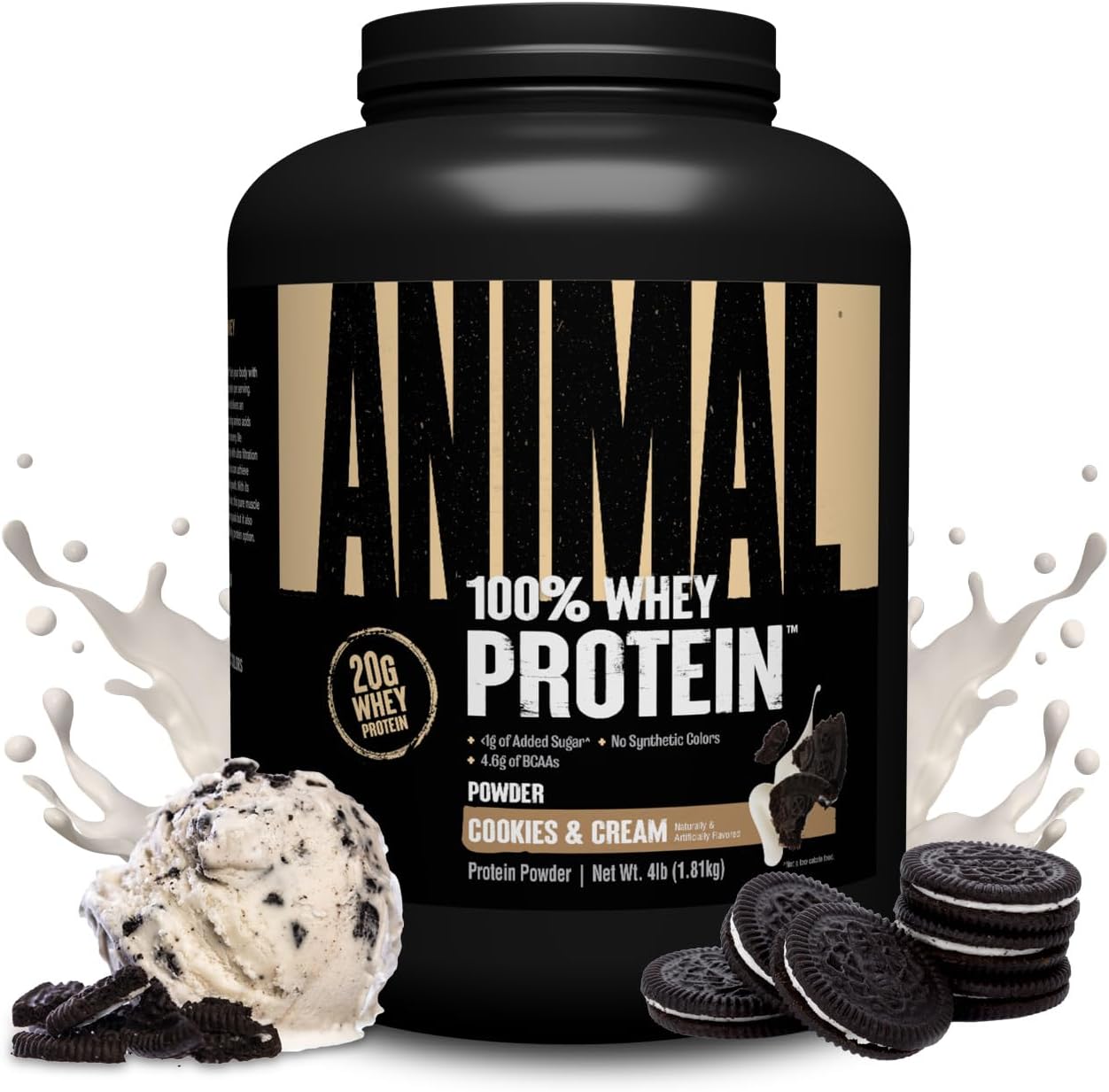 Animal 100% Whey Protein - 4 lbs (60 Servings)