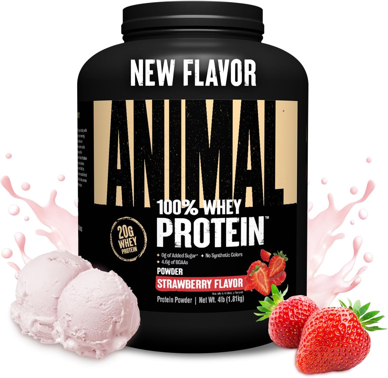 Animal 100% Whey Protein - 4 lbs (60 Servings)