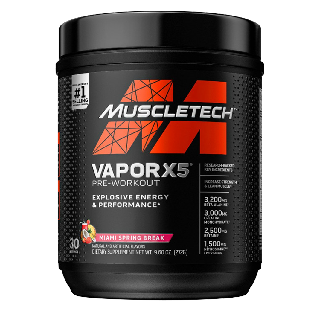 MuscleTech Vapor X5 Pre-Workout 30 Servings