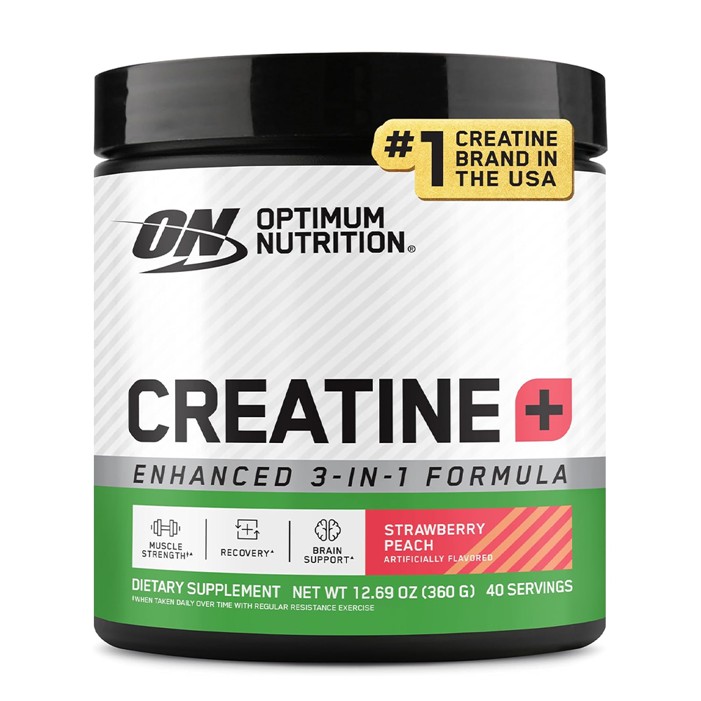 Optimum Nutrition Micronized Creatine Monohydrate Powder +Electrolyte 360g - Strawberry Peach